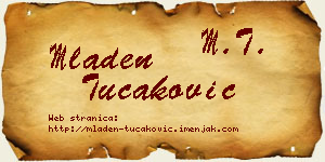 Mladen Tucaković vizit kartica